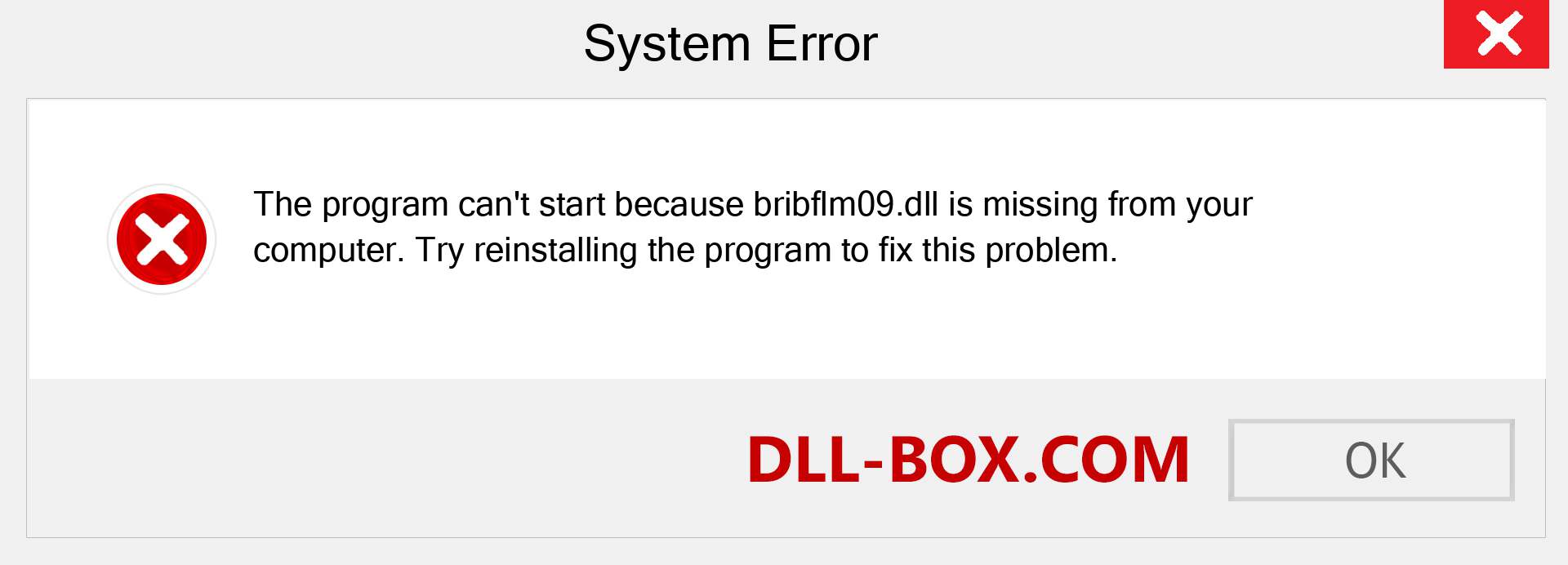  bribflm09.dll file is missing?. Download for Windows 7, 8, 10 - Fix  bribflm09 dll Missing Error on Windows, photos, images